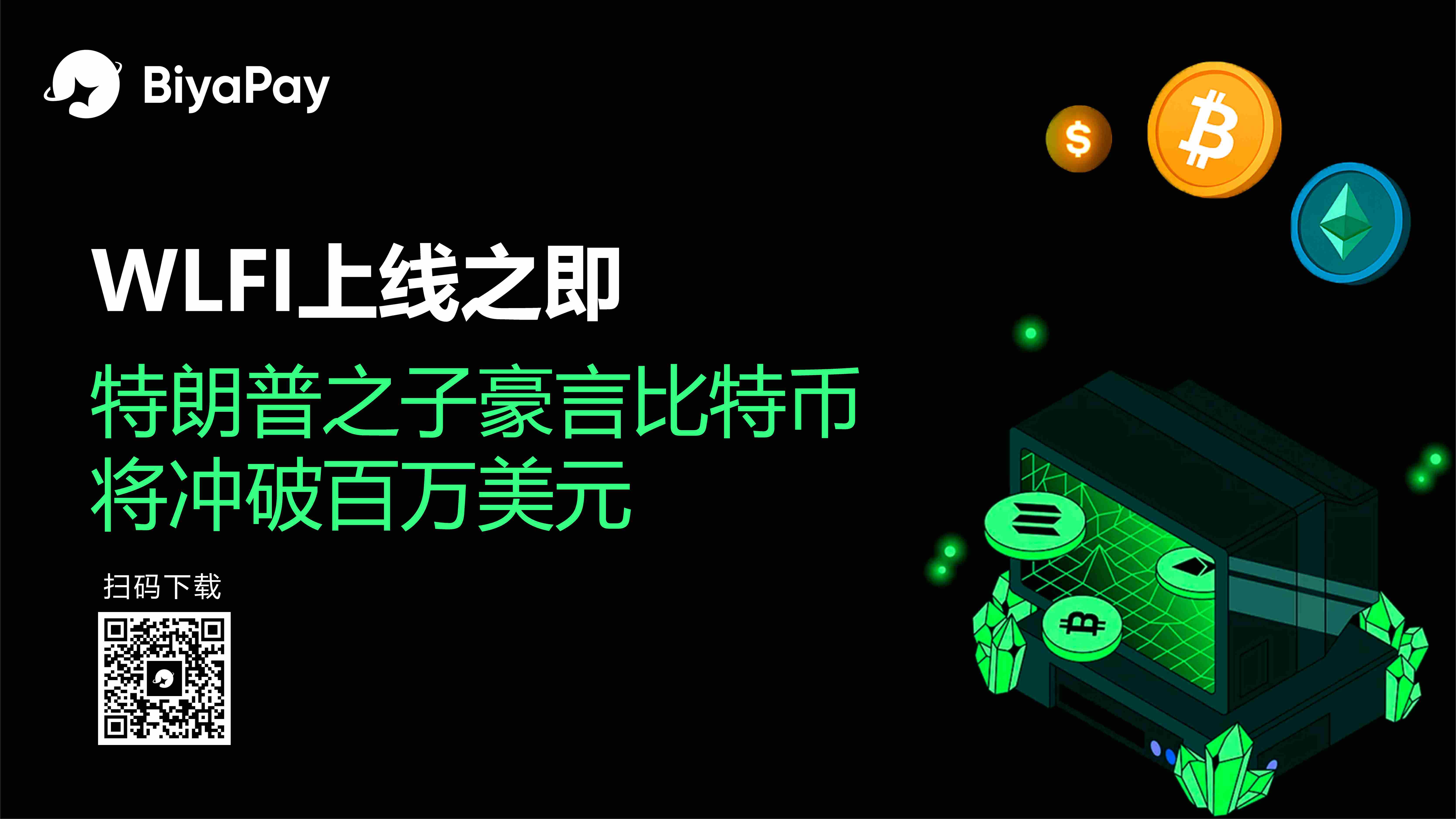 特朗普家族加密项目WLFI启动代币解锁 比特币价格预期突破百万美元